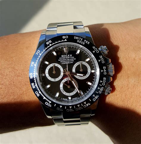 silverface rolex|silver rolex with black head.